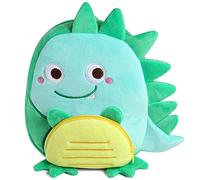 VASCHY Mochila infantil, pequeña linda de peluche, mochila de bebé para niños y niñas, única patente ligera, mochila infantil, 145-dinosaurio, talla única, Casual