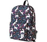 VASCHY Mochilas Escolares, Mochila Infantil Mochila Escolar Adolescentes Ajustar Carpeta A4 Mochila Instituto Mochila Chico Chica Casual Clásica Impermeable, Unicornio
