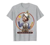 Vasco Núñez de Balboa, Explorador y Conquistador español Camiseta, Hombre, Gris Jaspeado, XXL