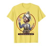 Vasco Núñez de Balboa, Explorador y Conquistador español Camiseta, Hombre, Limón, XXL