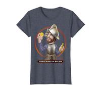 Vasco Núñez de Balboa, Explorador y Conquistador español Camiseta, Mujer, Azul Jaspeado, XL