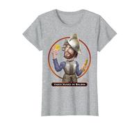 Vasco Núñez de Balboa, Explorador y Conquistador español Camiseta, Mujer, Gris Jaspeado, L