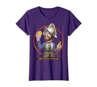 Vasco Núñez de Balboa, Explorador y Conquistador español Camiseta, Mujer, Morado, L