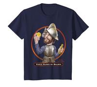 Vasco Núñez de Balboa, Explorador y Conquistador español Camiseta, Niños, Azul Marino, 10 años