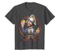 Vasco Núñez de Balboa, Explorador y Conquistador español Camiseta, Niños, Jaspeado Oscuro, 8 años
