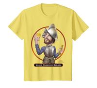 Vasco Núñez de Balboa, Explorador y Conquistador español Camiseta, Niños, Limón, 2 años