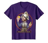 Vasco Núñez de Balboa, Explorador y Conquistador español Camiseta, Niños, Morado, 3 años