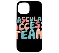 Vascular Access Team Letra Pastel Enfermería Sanitaria Carcasa para iPhone 15