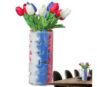 Vase Filler - Independence Day Star Arrangement, Red White Blue Foam Decorative Accents, Festive Artificial Floral Display For Table Settings, DIY Craft Decoration | Home Kitchen Centerpiece, Party