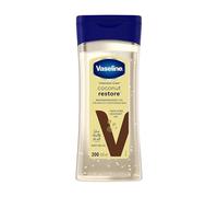 Vaseline Aceite corporal intensivo Restauración de coco para una piel sana e hidratada. Aceite corporal regenerador de aceite de coco 100 % puro (1 x 200 ml)