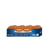 Vaseline Bálsamo Labial Cocoa con Manteca de cacao Hidratación y Cuidado para tus labios 20 g x12