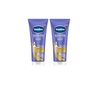 Vaseline Gluta-Hya Overnight Radiance Loción Hidratante Serum Burst con Antioxidantes para una Piel Suave y Reafirmada, 2 × 200 ml