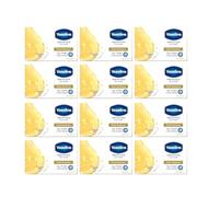 Vaseline Healty Plus Total Moisture - Pastilla de jabón (12 x 75 g, 12 unidades)