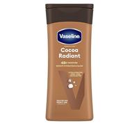 Vaseline Intensive Care Cocoa Radiant, Loción Corporal Hidratante 48H, Para Piel Seca, Nutrida y Radiante, Con Lípidos Hidratantes y Manteca de Cacao Puro, 2x 200ml