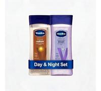 Vaseline Intensive Care Day & Night Set Cocoa Radiant and Lavender Dream, aceite de gel corporal regenerador para día y noche, (2 x 200 ml)