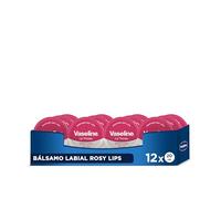 Vaseline Labial Rosy con color lata para la hidratación de los labios 20 G x12