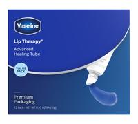 Vaseline Lip Therapy Advanced Vaselina Protectora de Piel Tama o de Viaje 0.35 oz Paquete de 12