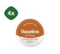 Vaseline Lip Therapy Balm Cocoa Butter pack 4x 20g Hydratant Lèvres Labios Secos