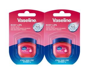 Vaseline Lip Therapy Rosy | Bálsamo labial protector para una hidratación óptima | Pack doble de color rosa (2 unidades)