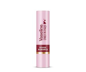 Vaseline LP Bálsamo Labial con Color | Emily Rouge Romance | 3g | Hidratación 24H con 9% Vaselina | Tono Rojo Clásico