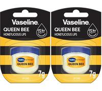 Vaseline Terapia de labios Queen Bee 7gr | Bálsamo labial nutritivo con miel para una hidratación óptima (Paquete de 2)