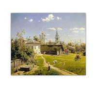 Vasily Polenov Pintura Reproducción de Carteles Cuadro en lienzo - impresión Obras de Arte-Cuadros famosos impreso sobre lienzo(Corte de Moscú)40x48cm(16x19in)sin marco