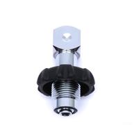 Vasiumic Adaptador de llenado de tanque de buceo de 300 bar DIN a conversión de válvula de yugo para BCD, adaptador de inflado de cilindro de latón con rueda de mano grande