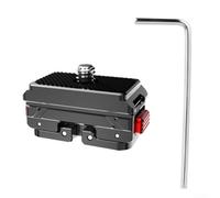 Vasiumic Adaptador magnético de liberación rápida aleación de aluminio tornillo de 1/4 pulgadas ligero 30 g compacto plegable montaje para Ace Pro X2 X3 X4 X5 trípode ciclismo coche multi ángulo
