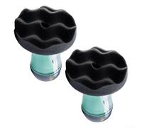 Vasiumic Aplicador de brillo de neumáticos con bomba, herramienta de apósito de gel para coche, camión, SUV, almohadilla de espuma reutilizable, brillante, cepillo de detalles verde y negro