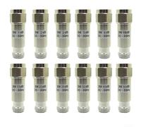 Vasiumic Atenuador coaxial conector macho a hembra para equipos de prueba de generación de señal, conector macho a hembra, atenuador de baja potencia, reductor de fuerza de señal (25 dB)