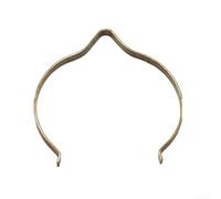 Vasiumic Bearking - Carrete de pesca de acero inoxidable compatible con soporte de clic de sonido, liberación de resorte, 1,5 mm, ancho de línea, plata, 20,3 x 20,2 mm, pieza de repuesto (1)