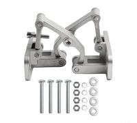 Vasiumic Bisagra de puerta invisible de acero inoxidable 304, resistente, ajustable en 165°, acabado plateado, se adapta a puertas de piedra, alta capacidad de carga (M(150 kg))