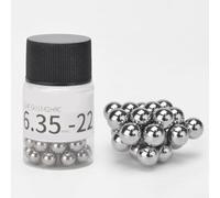 Vasiumic Bolas de rodamiento de cubo de 6,35 mm, 4,763 mm, 3,969 mm, 3,175 mm, 2,381 mm, para componentes de rueda de eje trasero de montaña, 22/30/40 unidades por botella (6,35 mm, 22 unidades)