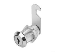 Vasiumic Cerradura de aleación de zinc de almacenamiento de 30 mm con 2 llaves para puerta, armario, cajón, buzón, caravana, caja de aparatos, juego de levas, acabado plateado, retención sin llave