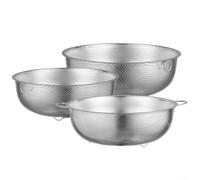 Vasiumic Cesta coladora de malla con agujeros pequeños con asas dobles y pies elevados para un lavado eficiente de arroz, limpieza de frutas, drenaje de verduras y uso multiusos en la cocina (3)