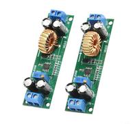Vasiumic Convertidor DC-DC 10A Módulo regulador de voltaje ajustable, 6.5V-48V a 1.25V-30V Fuente de alimentación con terminales de tornillo, paquete de 2, para cargar