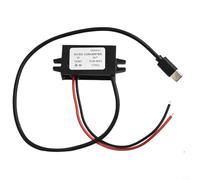 Vasiumic Convertidor USB C DC de 12 V 24 V a 5 V 5 A 25 W módulo de alimentación reductor IP68 impermeable para coche Dash Cam Navigator adaptador de carga con protección de polaridad inversa