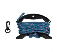 Vasiumic Cubo de pesca plegable de 4,5 L para contenedor de agua plegable de EVA para almacenamiento de cebo vivo con cordón y correa de hombro ajustable (azul)