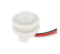 Vasiumic Dc5-24v Led Pir Infrarrojo Movimiento 5a Interruptor Detector Automático Modificable Sensor y Tira Con Función De Retardo De Luz Fotosensible Blanco