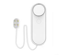 Vasiumic Detector de fugas para el hogar, sensor de inundación ABS con alertas de aplicación real, monitor de fugas para cocina, baño, piscina, sótano, blanco, 85 x 40 x 25 mm