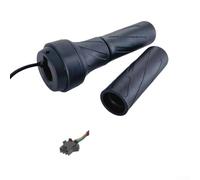Vasiumic Empuñadura del acelerador giratorio para bicicleta eléctrica 24V 36V 48V 60V 72V para 20X, 3 pines SM/WP, cable de 180 cm, impermeable IP76, instalación a mano derecha, negro (WP)
