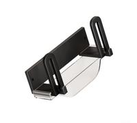 Vasiumic Estante enrutador sin taladro, WiFi de pared, dispositivos organizadores de módem ajustables, estante de acero al carbono que ahorra espacio, negro (gris)