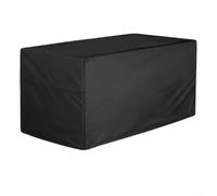 Vasiumic Funda protectora impermeable Oxford 210D con cierre de cordón y agujeros de ventilación, adecuada para cajas de cubierta y muebles de exterior en negro (158 x 76 x 71 cm)
