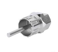 Vasiumic Herramienta de extracción de volante de bicicleta con varilla de fijación, llave de anillo de bloqueo de casete para mantenimiento, herramienta de reparación de acero al carbono para