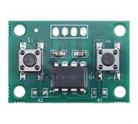 Vasiumic Interruptor de control remoto de doble canal de 10 A para motor de CC de rotación hacia adelante y reversa, placa de circuito de 3 a 12 V, diseño compacto para bricolaje 5 piezas (10 A)