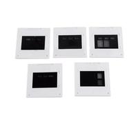 Vasiumic Juego completo de 5 rejillas de difracción de interferencia circular con diseños de doble y triple ranura para experimentos de física