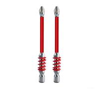 Vasiumic Juego de cabeza de destornillador cruzado, acero de aleación de alta dureza, expulsión rápida de resorte, vástago hexagonal, doble capa reforzada para alto par, se adapta a taladros