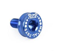 Vasiumic Juego de pernos de manivela M8 de 8 mm para pedalier - Accesorios de bielas de aleación de aluminio, paquete de 2 compatibles con ejes BB cónicos cuadrados (negro)