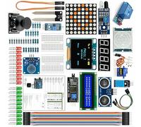 Vasiumic - Kit de componentes electrónicos de 85 piezas para Arduino para V3.0 para Mega 2560 328, juego de inicio con LCD para sensores de relé, motor para proyectos de bricolaje y experimentos de