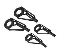 Vasiumic Kit de reparación de puntas de guía de caña de pescar con anillos de cerámica para cañas de acero inoxidable, guías de ojo de repuesto para pescadores, compatible con Var